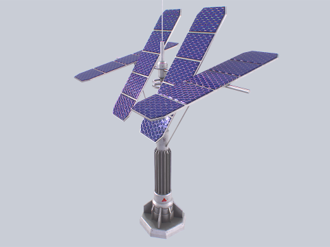Scifi solar panel Modelo 3D