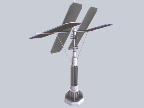 Scifi solar panel Modelo 3D