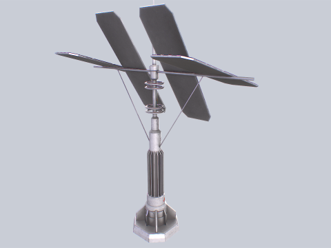 Scifi solar panel Modelo 3D