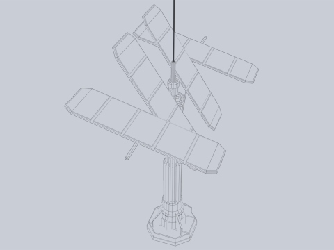 Scifi solar panel Modelo 3D