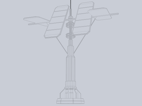 Scifi solar panel Modelo 3D