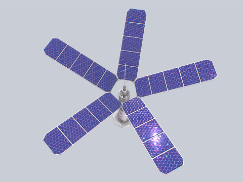 Scifi solar panel Model 3D