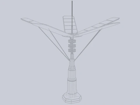 SFソーラーパネル 3Dモデル