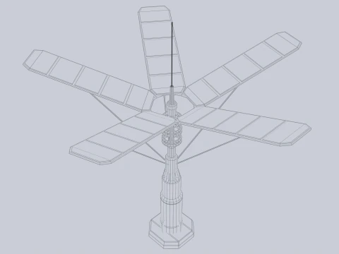 SFソーラーパネル 3Dモデル