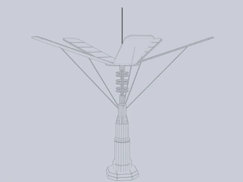 SFソーラーパネル 3Dモデル