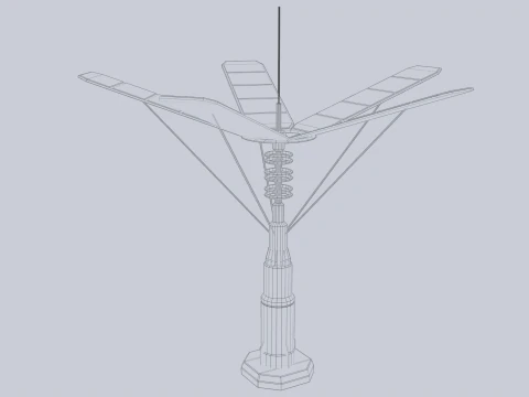 SFソーラーパネル 3Dモデル