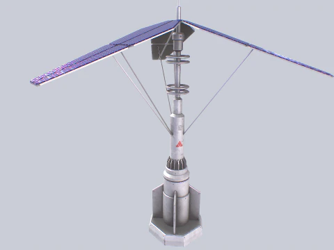 Scifi-zonnepaneel 3D Model