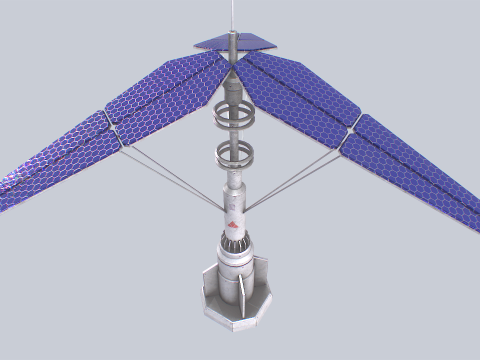Scifi solar panel 3D-Modell