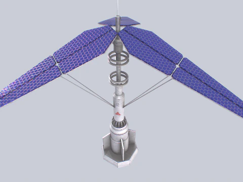 Scifi-zonnepaneel 3D Model