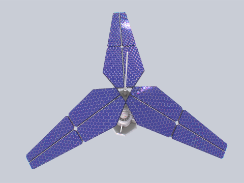 Scifi solar panel 3D-Modell