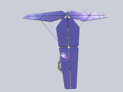 Scifi solar panel 3D-Modell