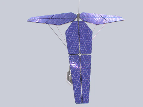 Scifi-zonnepaneel 3D Model