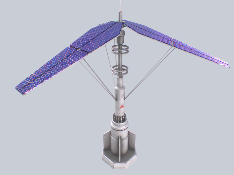 Scifi solar panel 3D-Modell