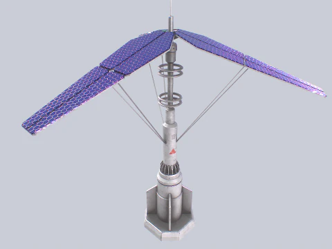 Scifi-zonnepaneel 3D Model