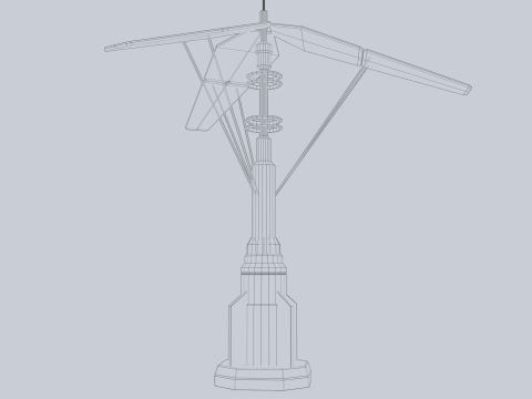 Scifi solar panel 3D-Modell