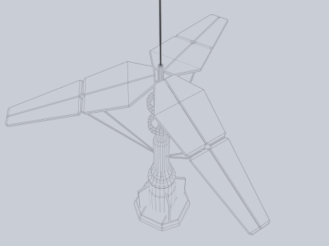 Scifi solar panel 3D-Modell