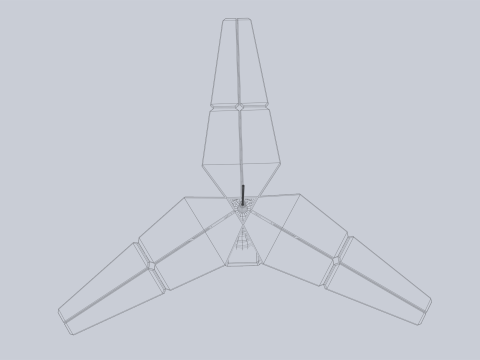 Scifi solar panel 3D-Modell