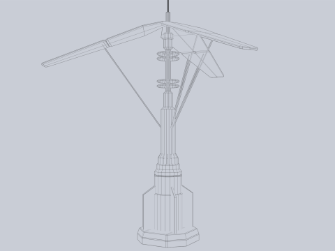 Scifi solar panel 3D-Modell