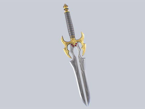 Fantasy dagger Modelo 3D
