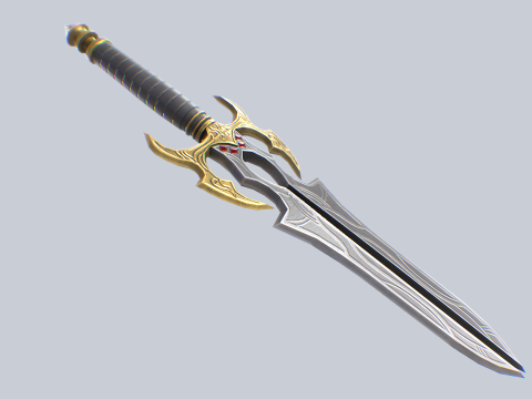 Fantasy dagger Modelo 3D