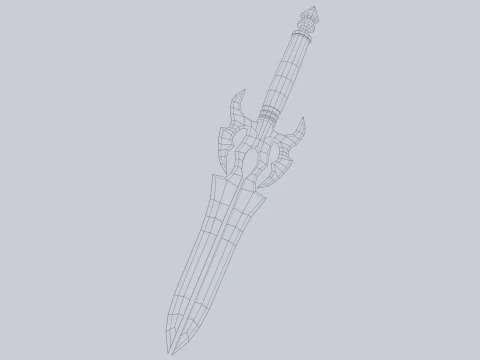 Fantasy dagger 3D Model