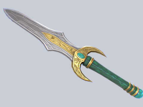 Fantasy dagger 3D Model
