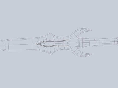 Fantasy dagger 3D मॉडल