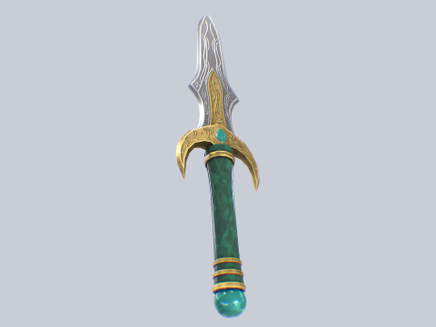 Fantasy dagger 3D मॉडल