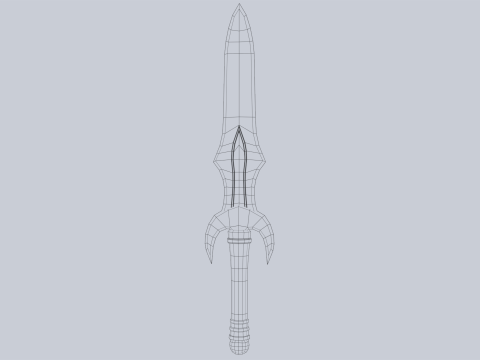 Fantasy dagger 3D मॉडल