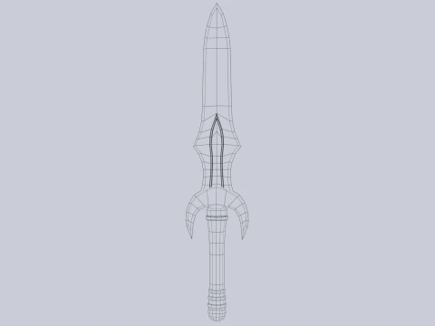 Fantasy dagger 3D Model