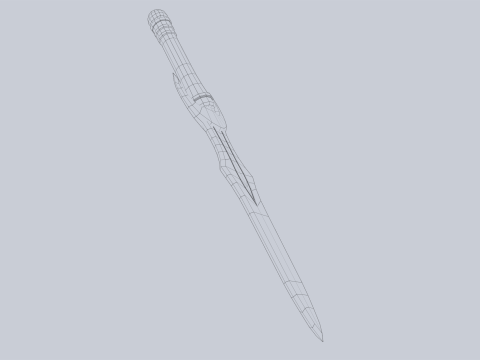 Fantasy dagger 3D मॉडल