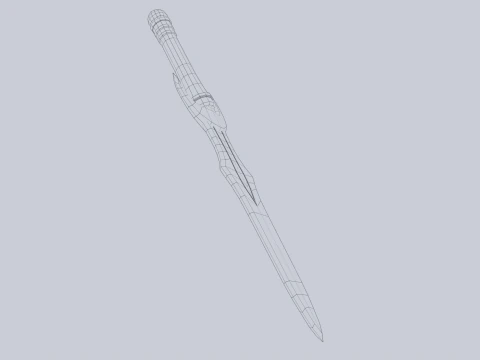 Fantasy dagger 3D Model