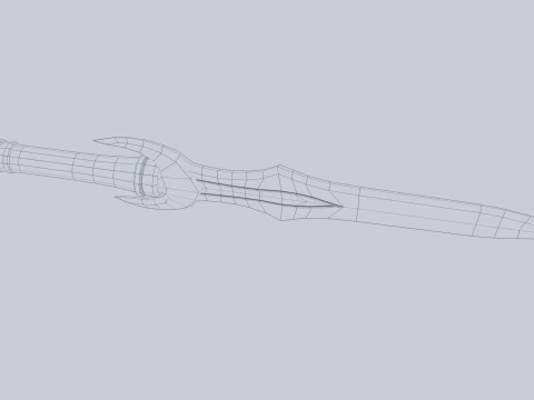 Fantasy dagger 3D Model