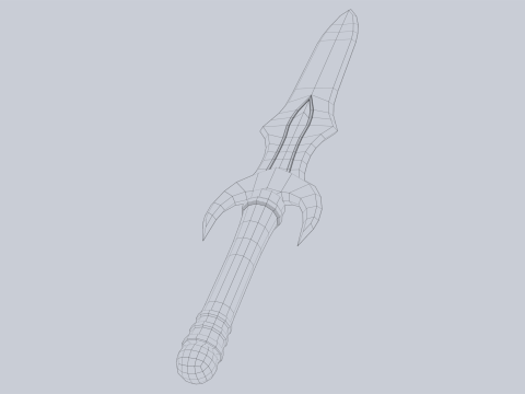 Fantasy dagger 3D मॉडल