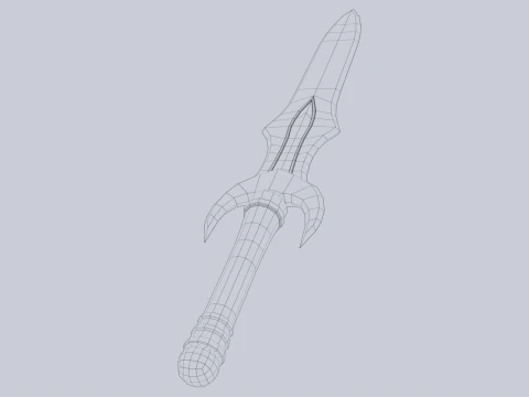 Fantasy dagger 3D Model