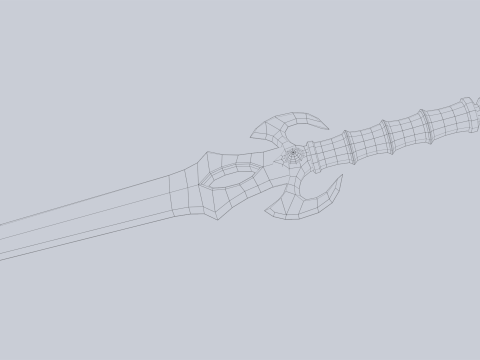 Fantasy dagger Model 3D