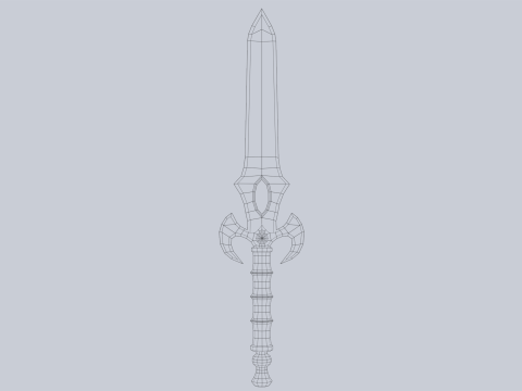 Fantasy dagger Model 3D