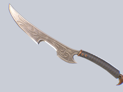 Fantasy dagger 3D Model