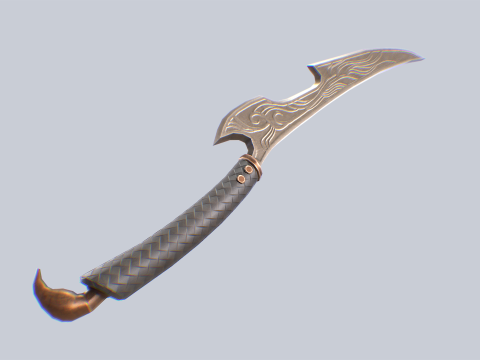 Fantasy dagger Modelo 3D