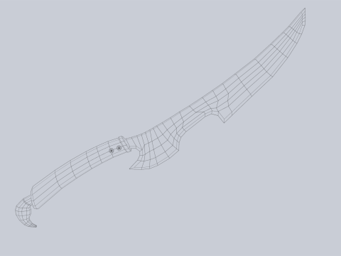 Fantasy dagger Modelo 3D