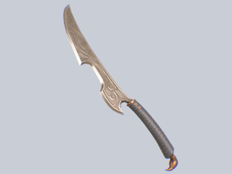 Fantasy dagger Modelo 3D