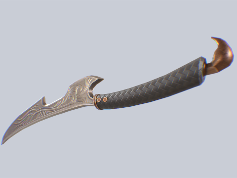 Fantasy dagger Modelo 3D