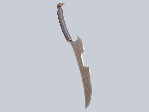 Fantasy dagger Modelo 3D