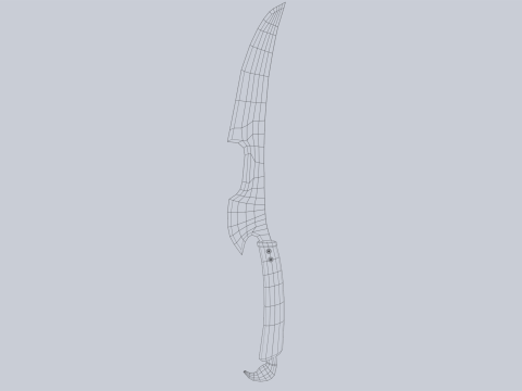 Fantasy dagger Modelo 3D