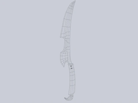 Fantasy dagger 3D Model