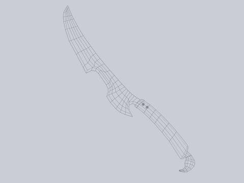 Fantasy dagger Modelo 3D
