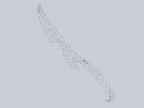 Fantasy dagger 3D Model