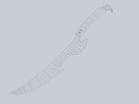 Fantasy dagger Modelo 3D