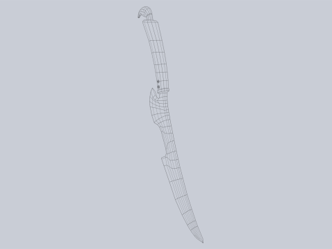 Fantasy dagger Modelo 3D