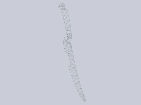 Fantasy dagger 3D Model
